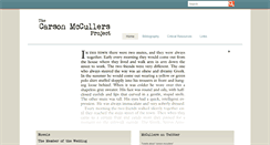 Desktop Screenshot of carson-mccullers.com