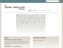 Tablet Screenshot of carson-mccullers.com